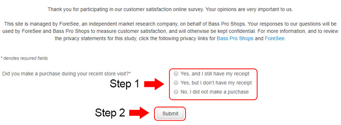 bass pro shops customer survey