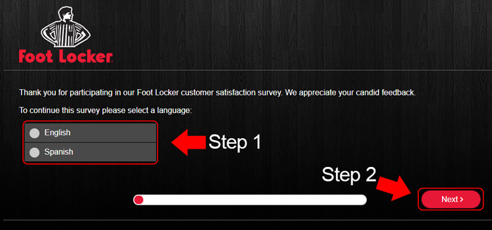 foot locker customer survey