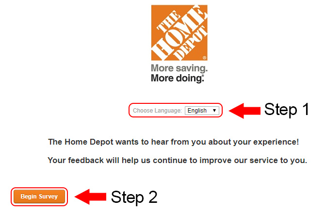 home depot customer survey